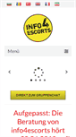 Mobile Screenshot of info4escorts.de